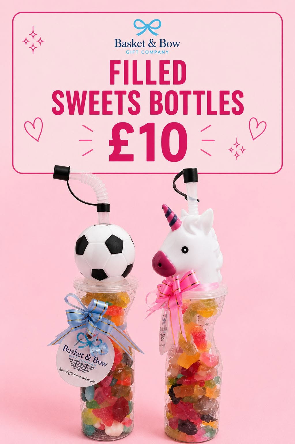Filled Sweet Bottles
